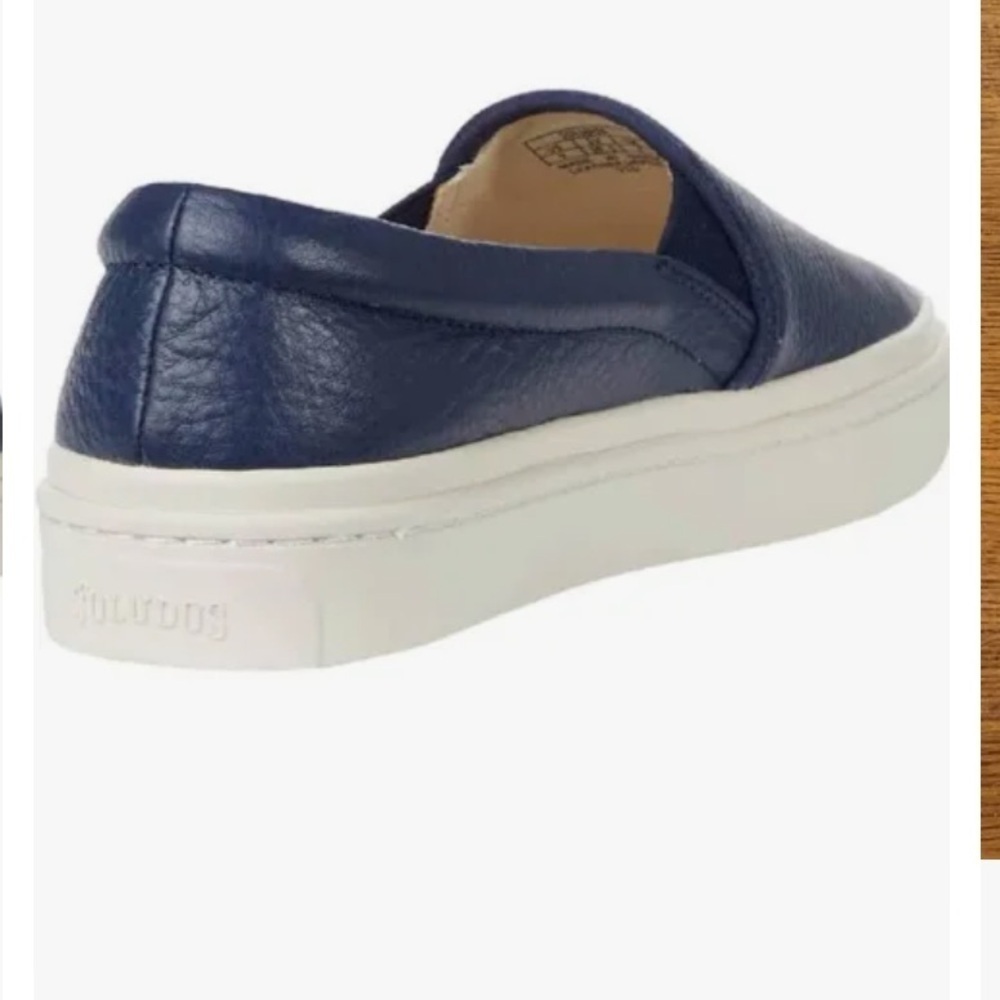Hot🔥New in Box Ibiza Marine Blue Slip On Leather Sneakers by Soludos